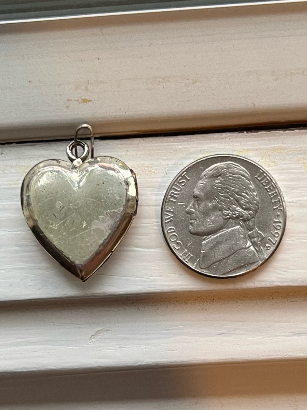 Vintage Sweetheart Heart Pendant US Navy WW II - Picture 6 of 6